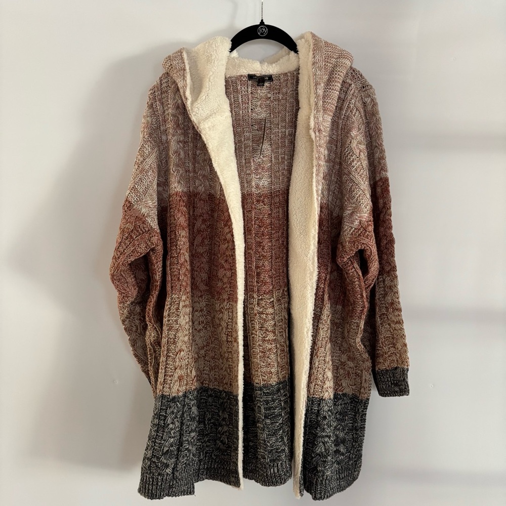 Letty & Me by Stitch fix Hooded Cardigan Plus Size 3X NWT
